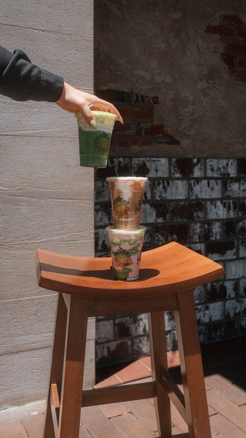 building the matcha stack shot, phin smith shoot day